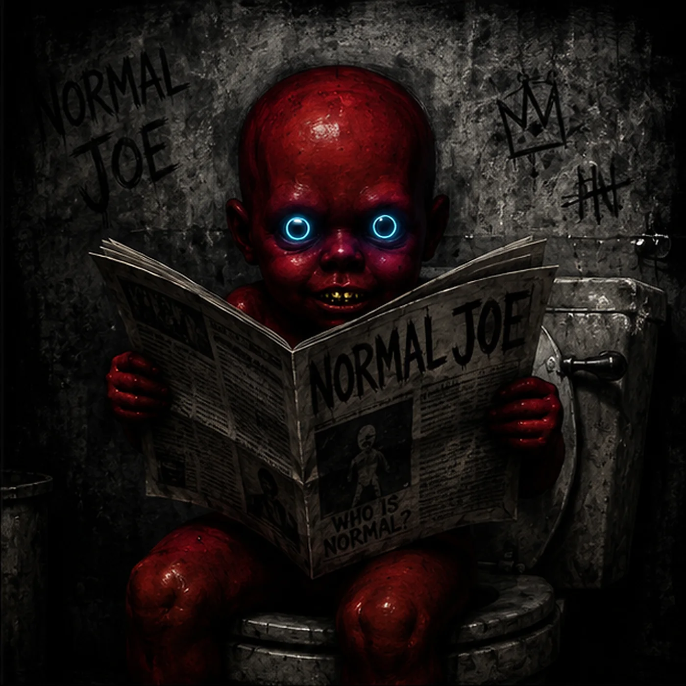 Normal Joe reading a newspaper